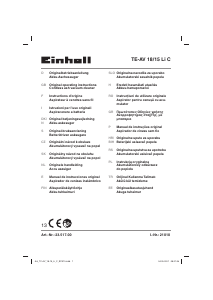 Manual Einhell TE-AV 18/15 Li C Aspirator