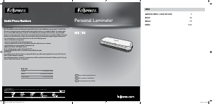 Manual de uso Fellowes M5 95 Plastificadora