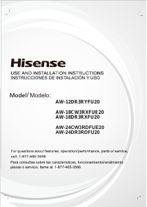 Manual Hisense AW-18DR3RXFU20 Air Conditioner