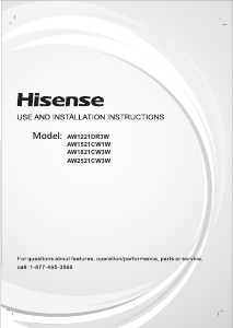 Handleiding Hisense AW2521CW3W Airconditioner