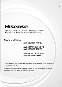 Manual de uso Hisense AW-12DR3RYFU20 Aire acondicionado