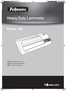 Handleiding Fellowes Proteus 125 Lamineermachine