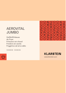 Manual de uso Klarstein 10038338 Aerovital Jumbo Freidora