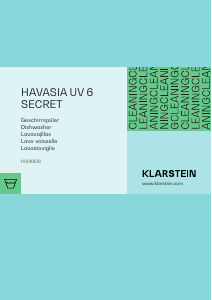 Manual de uso Klarstein 10041826 Havasia UV 6 Secret Lavavajillas