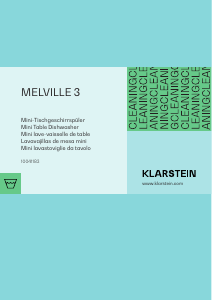 Mode d’emploi Klarstein 10041183 Melville 3 Lave-vaisselle