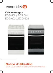 Mode d’emploi Essentiel B ECG 501b Cuisinière