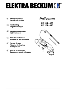 Manuale Elektra Beckum HD 111/420 Idropulitrice