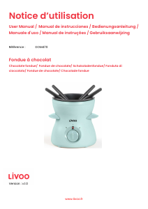 Manual de uso Livoo DOM470 Fondue
