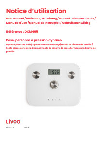 Manual de uso Livoo DOM465W Báscula