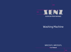 Manual Senz WM250FL Washing Machine