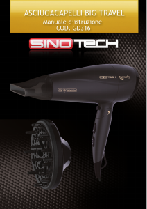 Manuale Sinotech GD316 Asciugacapelli
