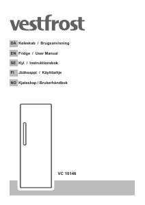 Käyttöohje Vestfrost VC 10146 Jääkaappi