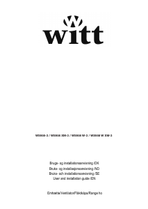 Käyttöohje Witt WS958 XM-3 Liesituuletin