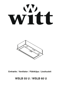 Käyttöohje Witt WSLB 60 U Liesituuletin