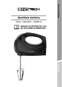 Manuale Sinotech GD357B Sbattitore