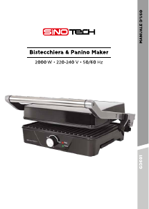 Manuale Sinotech GD601 Grill a contatto
