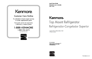 Manual Kenmore 61269 Fridge-Freezer