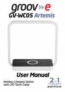 Handleiding Groov-e GV-WC05 Artemis Draadloze oplader