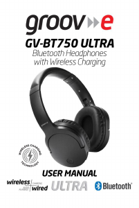 Manual Groov-e GV-BT750 Ultra Headphone