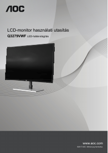Használati útmutató AOC Q3279VWF LCD-monitor