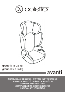 Manuál Coletto Avanti Autosedadlo