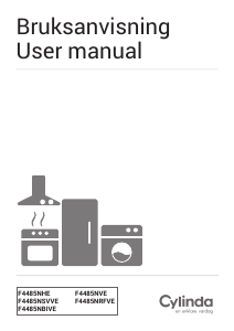 Manual Cylinda F 4485NSVVE Freezer