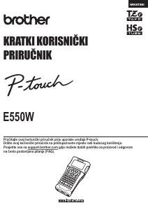 Priručnik Brother PT-E550W Pisač naljepnica