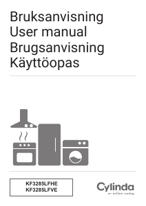 Brugsanvisning Cylinda KF 3285LFVE Køle-fryseskab