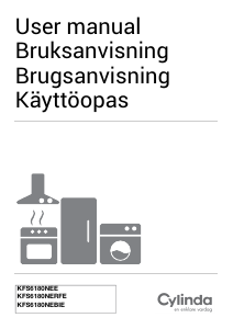 Brugsanvisning Cylinda KFS 6180NEBIE Køle-fryseskab