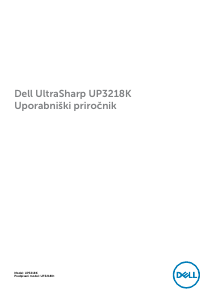 Priročnik Dell UP3218K LCD-zaslon