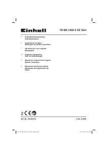 Bedienungsanleitung Einhell TE-MX 1600-2 CE Twin Handrührwerk