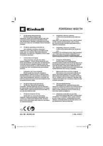 Kullanım kılavuzu Einhell FORTEXXA 18/20 TH Motorlu testere