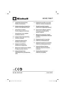 Manuale Einhell GC-EC 7520 T Motosega