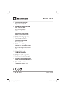 Brugsanvisning Einhell GC-CS 235 E Kædeslibeanlæg