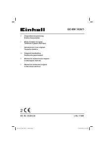Manual de uso Einhell GC-EM 1030/1 Cortacésped