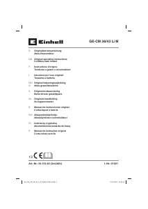 Manual de uso Einhell GE-CM 36/43 Li M Cortacésped