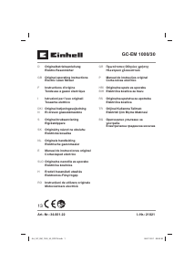 Manuale Einhell GC-EM 1000/30 Rasaerba
