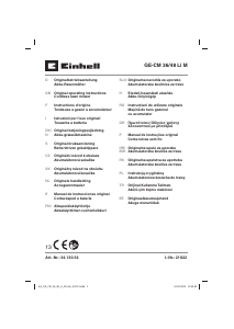 Manuale Einhell GE-CM 36/48 Li M Rasaerba