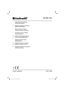 Manuale Einhell GC-EM 1437 Rasaerba