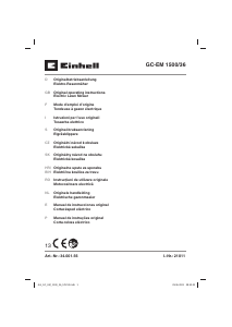 Manual Einhell GC-EM 1500/36 Mașină de tuns iarbă