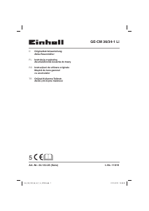Kullanım kılavuzu Einhell GE-CM 36/34-1 Li Çim biçme makinesi