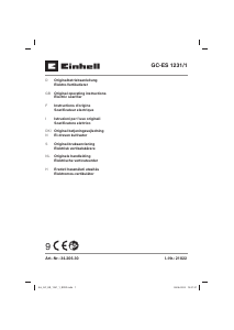 Bruksanvisning Einhell GC-ES 1231/1 Vertikalskärare