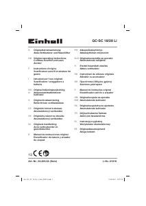 Manual de uso Einhell GC-SC 18/28 Li Escarificador