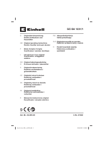 Manual de uso Einhell GC-SA 1231/1 Escarificador