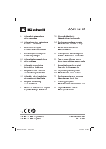 Manual Einhell GC-CL 18 Li E Refulator frunze