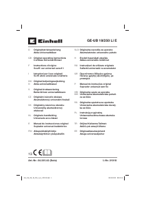 Manual de uso Einhell GE-UB 18/250 Li E Soplador de hojas
