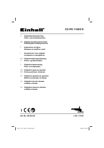 Brugsanvisning Einhell CC-PO 1100/2E Poleremaskine