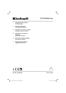 Наръчник Einhell TC-TS 2025/3 eco Настолен трион