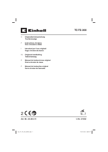 Manual de uso Einhell TC-TS 200 Sierra de mesa