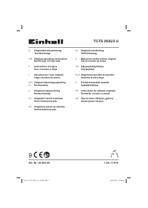 Manual Einhell TC-TS 2025/2 U Fierăstrău de masă
